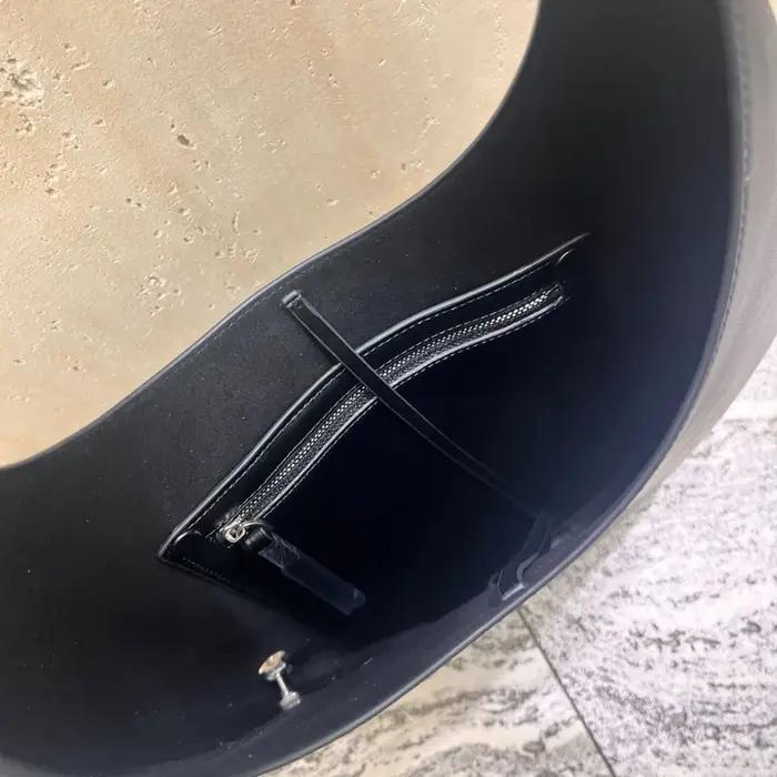 Sacs à main demi-lune fins en cuir véritable personnalisés avec initiales pour femmes sacs à main et