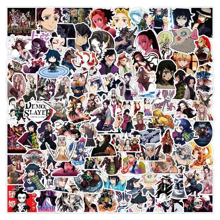10/30/50/100PCS Anime Tueur de Démons Autocollants Kimetsu pas Yaiba Yuukaku-poule Graffiti Autocoll
