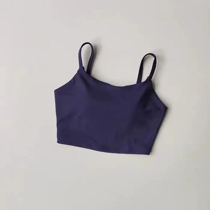 Soutien-gorge de sport push-up pour femmes avec coussinet fixe pour yoga, fitness et course respirant modern design confort durable