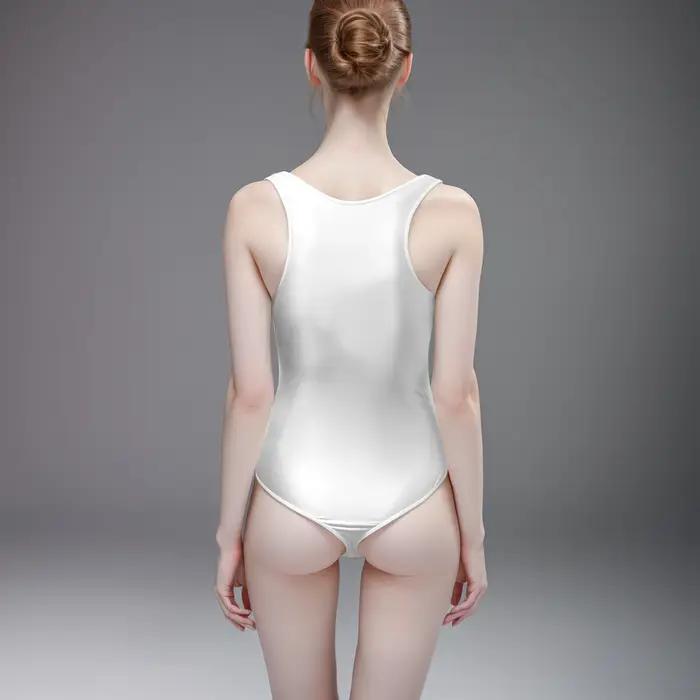 Maillot de bain XClocKNYoung en satin brillant, soyeux et sexy, maillot de bain brillant à ouverture