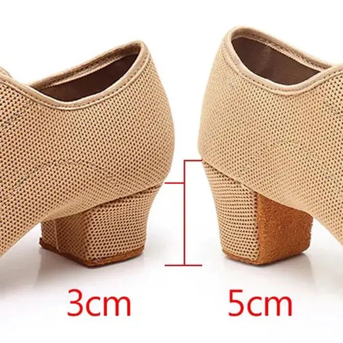 Chaussures de danse latine à talons pour femmes, chaussures de tango pour filles, chaussures de sall