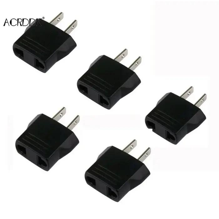 Adaptateur de Conversion 110V à 220V, 5 pièces, prises ue/US, adaptateur de voyage, convertisseur po