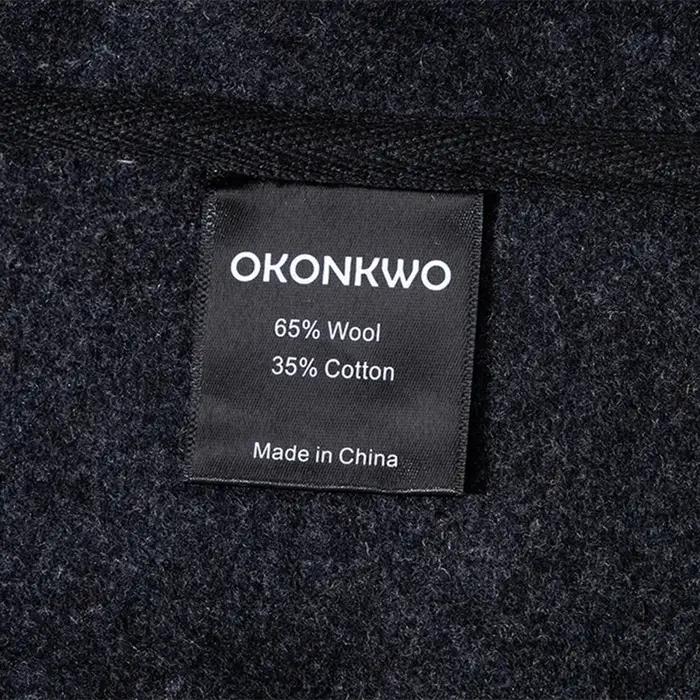 OKONKWO AMEKmp I-Gilet en Peluche Chaud à Col en V, Fleur Grossière Britannique, Voyage en Plein Air