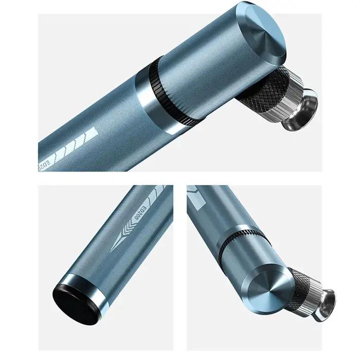 Mini pompe à vélo en alliage d'aluminium compacte pour cyclisme et randonnées, avec valve Presta pour vélos de route et VTT