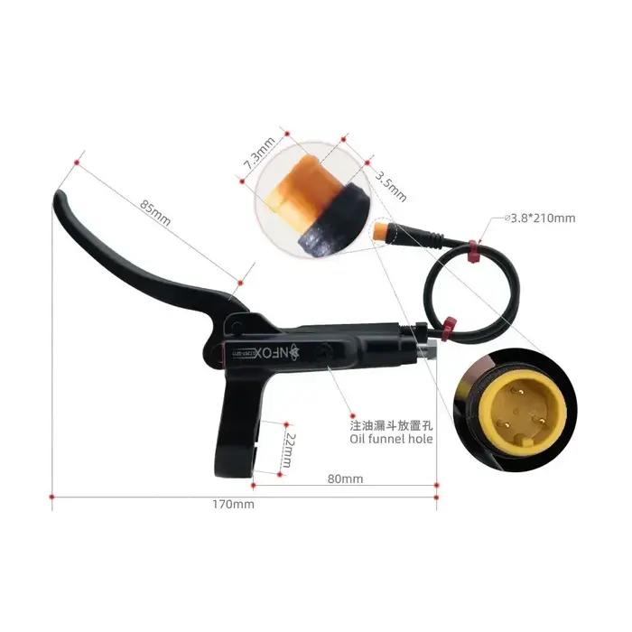 Poignée de frein de mise hors tension, levier à 3 broches pour vélo électrique, moteur Bafang Hall,