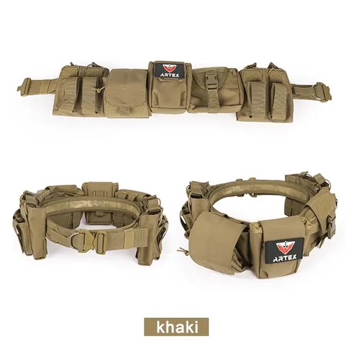 Ensembles de ceintures de combat en plein air, ceintures de service, ceinture utilitaire Airsoft pou