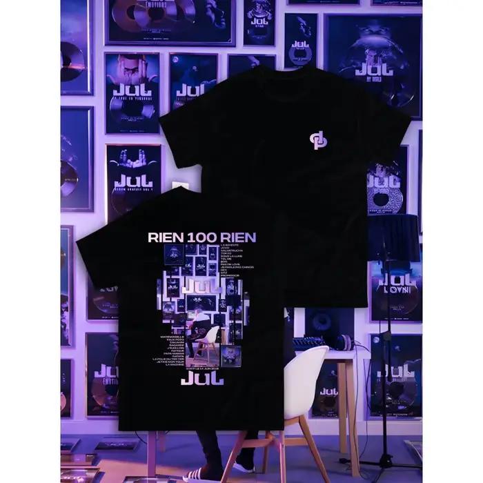 T-shirt en coton vêtements d'été France rappeur Jul rien hommes femmes manches courtes surdimensionn