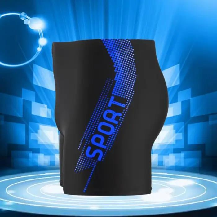 Short de bain imprimé «Sport', maillot de bain pour hommes avec cordon de serrage à séchage rapide,