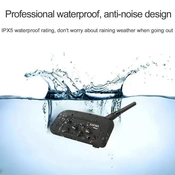 XiNOWy V4C Arbitre Casque Bluetooth Interphone Full Duplex 1200M Football Football Earhook Écouteur