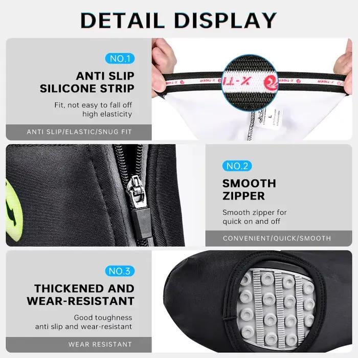 X-TIGER cyclisme couvre-chaussures hiver thermique sourire VTT vélo couvre-chaussures femmes hommes