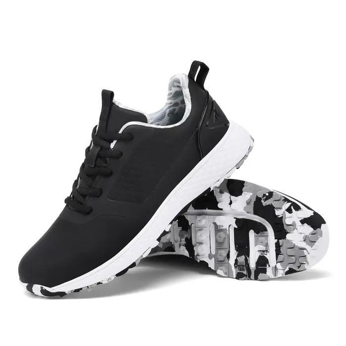 VeXingMing-Chaussures de golf sans crampons non alds pour femmes et hommes, baskets de sport profess