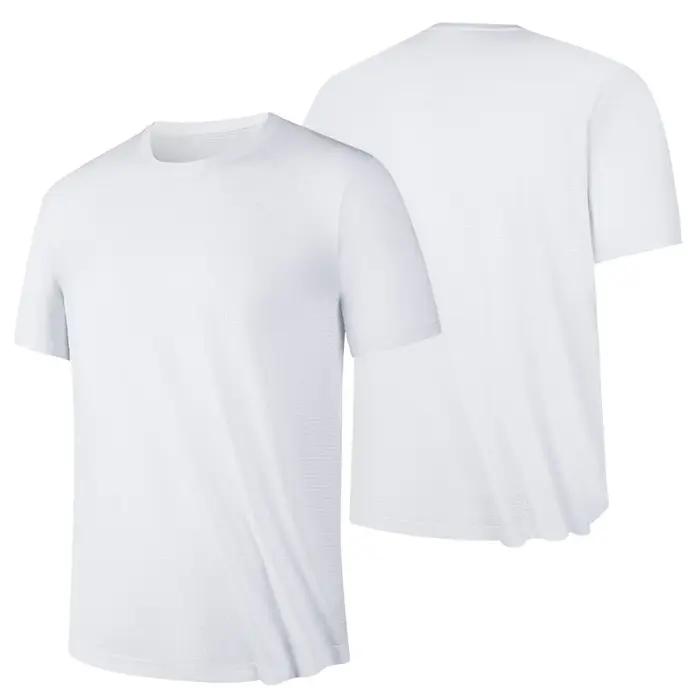Mode d'été fitness style respirant décontracté hommes à manches courtes T-shirt en plein air course