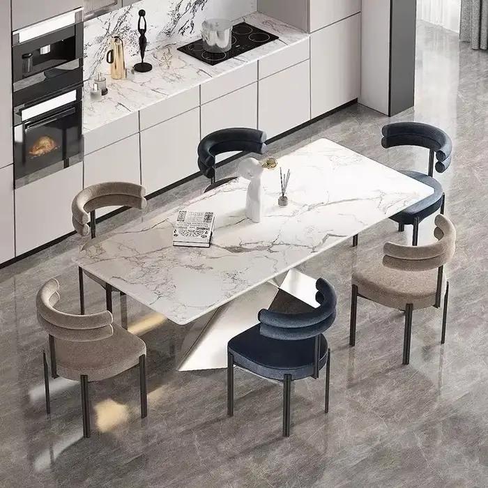 Chaise à dossier demi-périphérie, design d'inspiration italienne, parfaite pour la maison, les salon