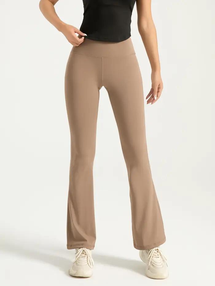 Pantalon de yoga Bootcut taille haute pour femme – Leggings évasés pour l'entraînement et les vêteme