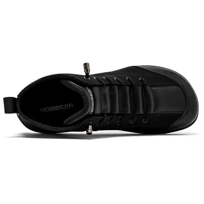 HOBIBEAR bottes en toile mi-hautes unisexe pieds nus large largeur chaussures minimalistes zéro-gout