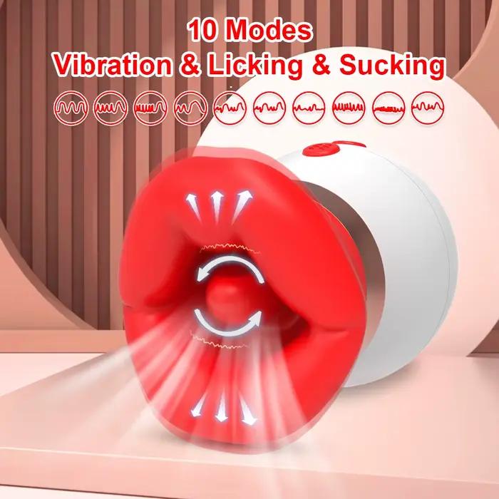 Vibromasseur à Succion pour Femme, Léchage de Langue, Ventouse de Clitoris, Continents Oraux Féminin