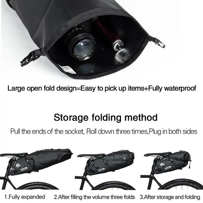 Bal inowalk-Sac de vélo entièrement étanche, sac arrière T1 pour vélo de route et de montagne, sacoc