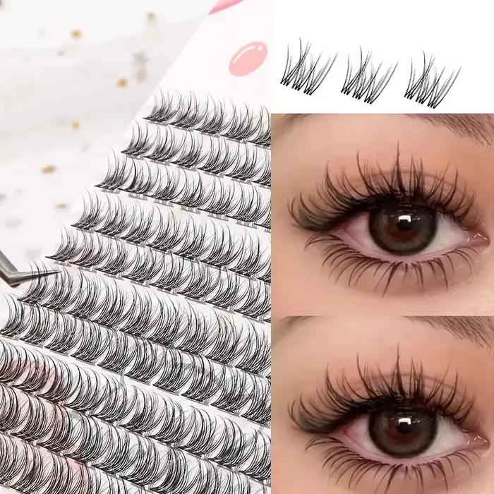 Ensemble de faux cils faciles à coller, style dessin animé épais d'apparence naturelle, adapté aux d