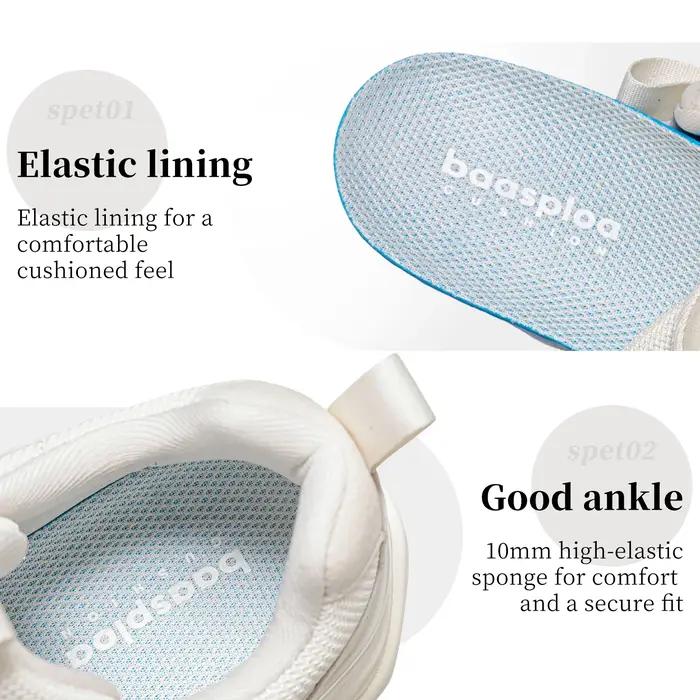 Baasploa – chaussures de marche pour femmes, chaussures de sport légères en maille respirante, confo