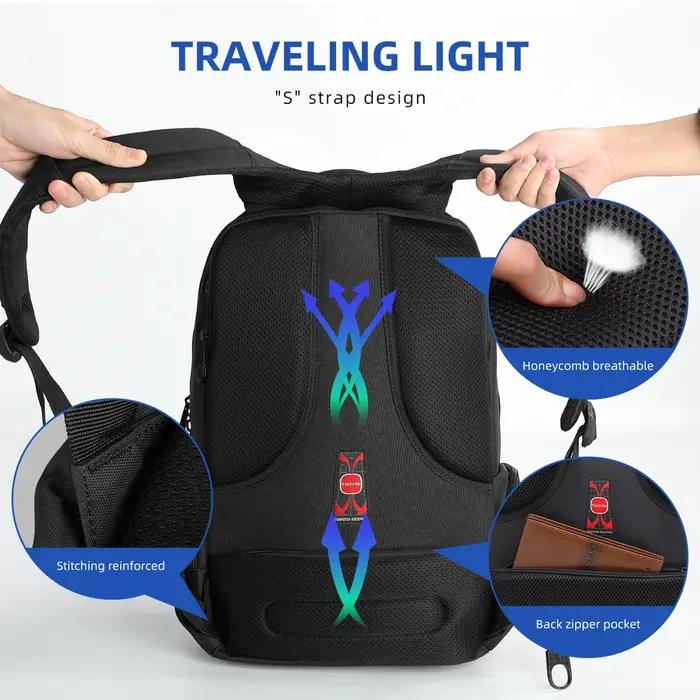 Tigernu Anti-vol sacs à dos pour hommes 15 pouces sac à dos pour ordinateur portable sac à dos de vo
