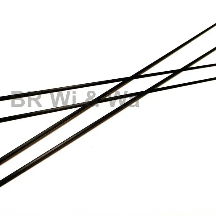 BR Wi & Wa 4 pièces 50CM pointe de canne en carbone massif blanc sans peinture composants de constru