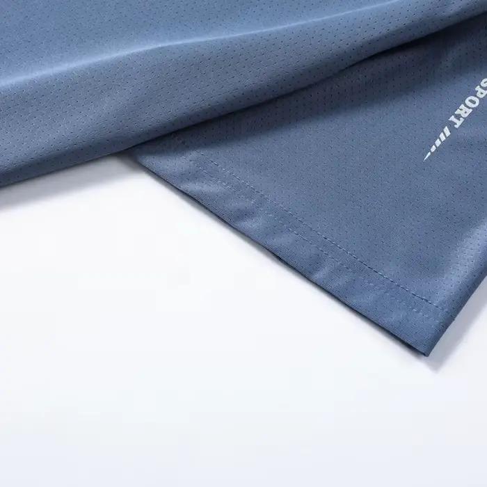 CHRLCK hommes course séchage rapide T-shirts respirant randonnée pêche T-shirts élasticité douce Spo
