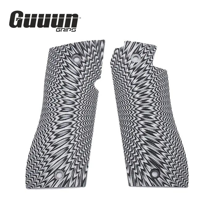 Guuun – poignée G10 pour Star BM/BKM OPS, Texture Sunburst, 6 couleurs au choix