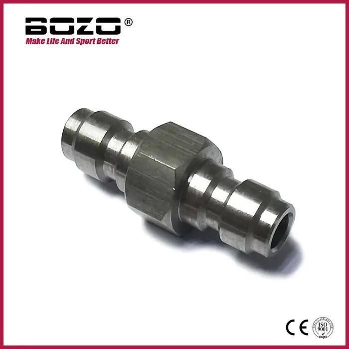 Adaptateur mâle à déconnexion rapide, en acier inoxydable, Double mâle, mamelon de remplissage 8MM,