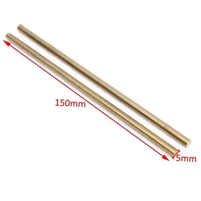 Tige de barre ronde en laiton, diamètre 1.6-20mm, longueur 100-450mm, bâton pour manche de couteau,