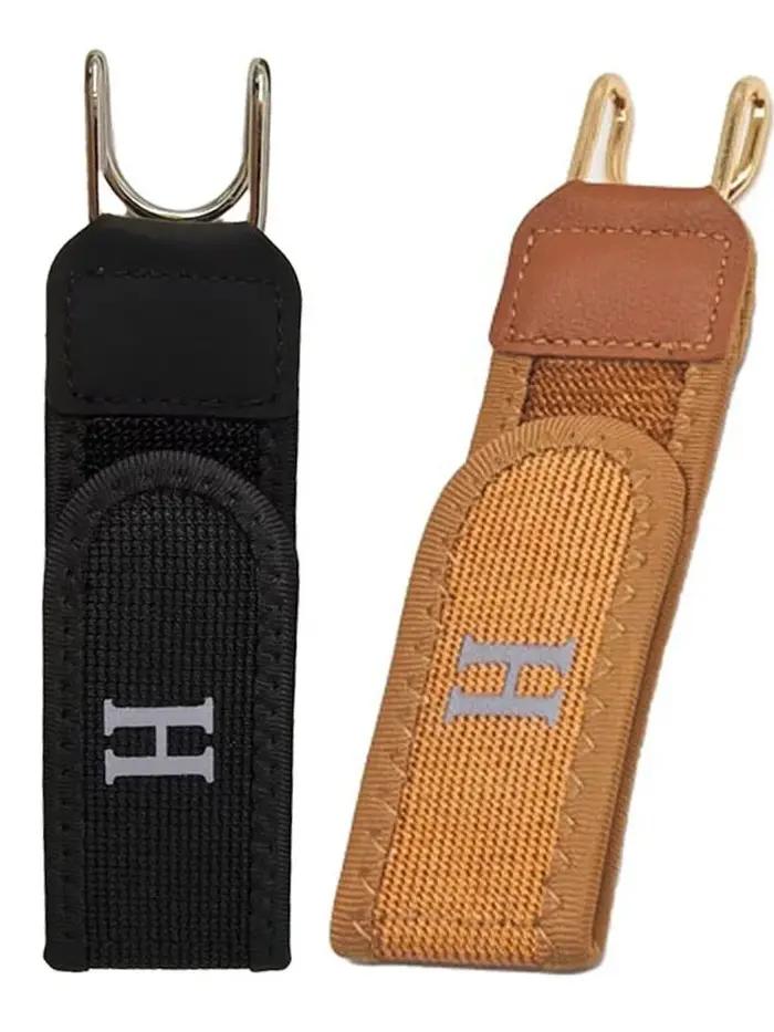 Ceinture élastique invisible sans boucle avec fermeture à crochet en métal durable, sangle de taille