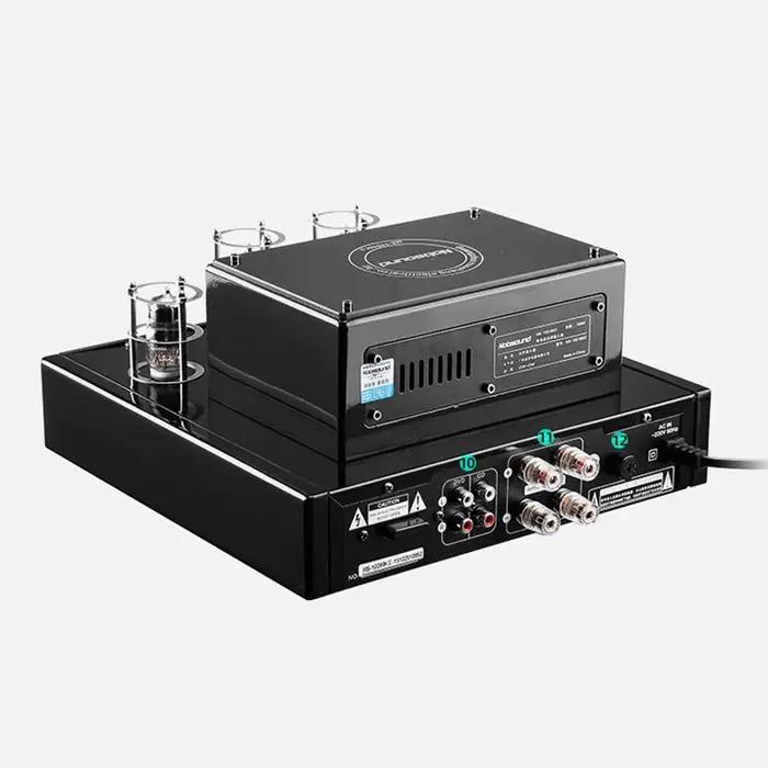 Audiophile-Amplificateur de puissance à tube haute puissance, sans fil, Bluetooth, HiFi, mini ampli