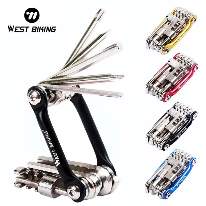 Kit de réparation de vélo multifonction 11 en 1 pour cyclisme occasionnel et compétition西路骑行修理工具11合一自行车多功能修理工具公路山地车螺丝刀(请忽略此部分,这是系统生成的默认内容,非描述中要求的内容。)