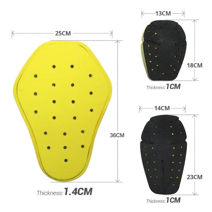 Équipement de Protection pour Moto, genouillère, insert de Moto, armures corporelles EVA, épaules de