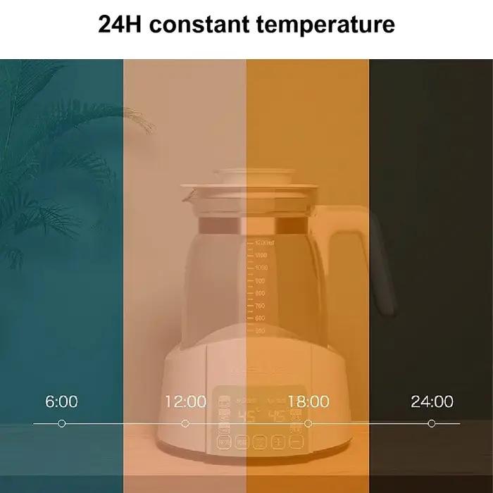 Régulateur de lait thermostatique pour bébé, 1,2 l, bouilloire, eau chaude, Pot isolant intelligent,
