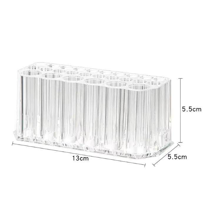 Organisateur de brosses à ongles en acrylique, 26 trous, Kit de Nail Art, outils de rangement, maqui
