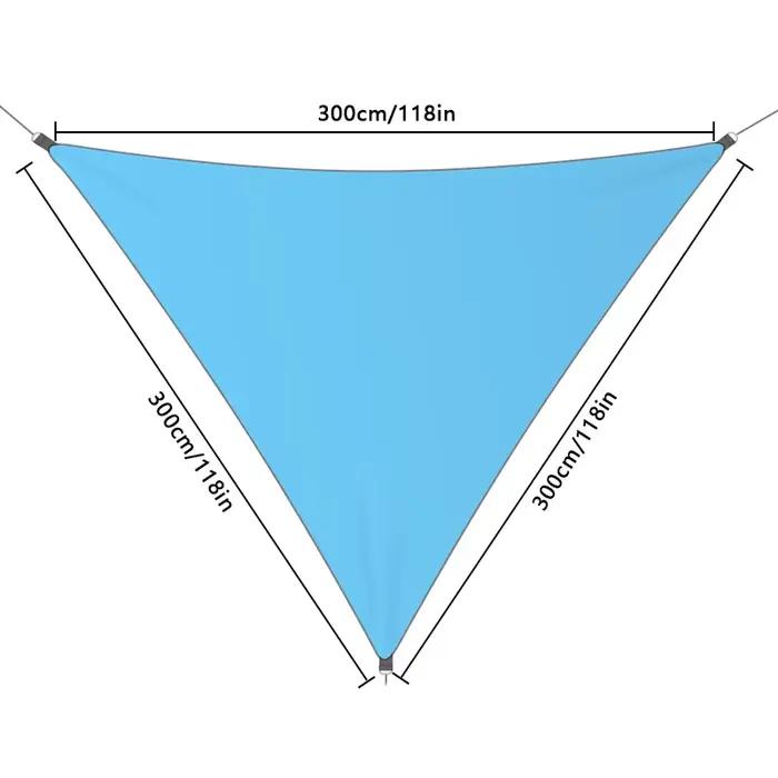 Bâche de camping étanche, tente triangulaire, voile d'ombrage solaire, auvent touristique extérieur,