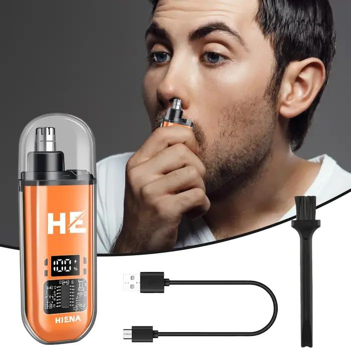 Tondeuses de nez tondeuse à poils du visage affichage numérique tondeuse de nez Rechargeable cadeau
