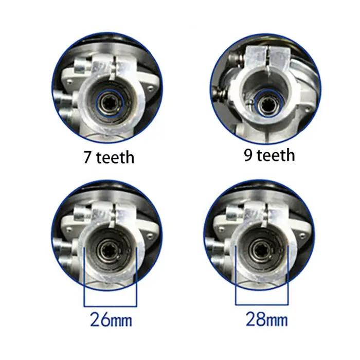 26mm/28mm tondeuse boîte de vitesses tête de vitesse débroussailleuse coupe gazon remplacer la tête