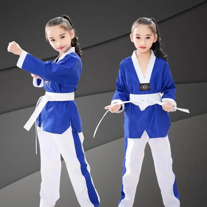 Vêtements de Taekwondo pour hommes et femmes, nouveau modèle, manches longues, vêtements de Taekwond