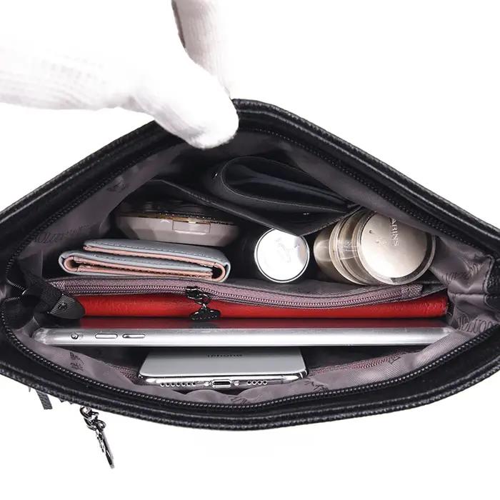 Sac à Main en Cuir de Luxe pour Femme, à Bandoulière, à la Mode