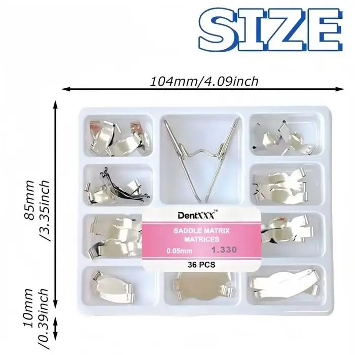 Kit de 36 matrices de selle 0,05 mm pour clips de formage sectionnels n° 1330