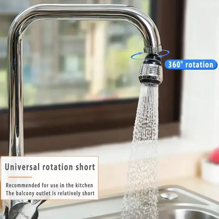 Accessoires de cuisine : Économiseur d'eau pour robinet haute pression, rotatif à 360°, 2 modes, pou