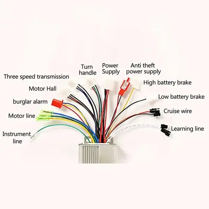 Contrôleur de moteur à courant continu sans balais 350W pour vélo électrique et scooter électrique 36V 48V amélioration performance et durée de vie batterie pour sportifs et professionnels
