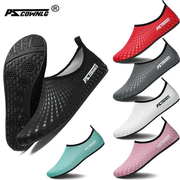 Chaussures d'eau pour femmes et hommes, chaussettes aquatiques à séchage rapide, pieds nus, à enfile