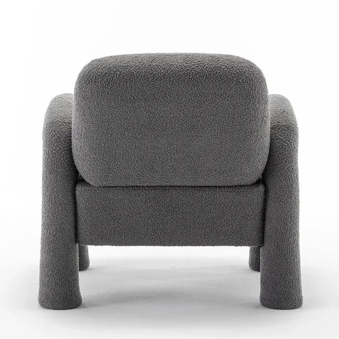 SEYNAR-Chaise sherpa moderne au design unique, chaises d'appoint à pied pour salon, pour adultes