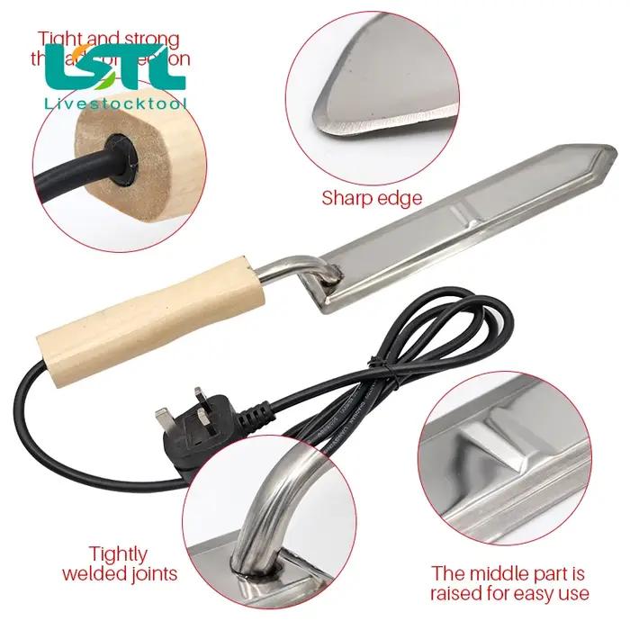 Couteau à miel électrique pour apiculture, coupe-miel, ruche, chauffe rapidement, 220V, 1 pièce