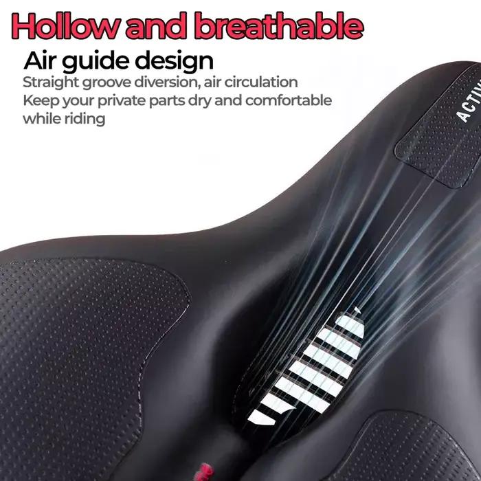 Siège de vélo de montagne à double absorption des chocs pour femmes et hommes confortable et doux accessoire universel pour vélo sorties et voyages