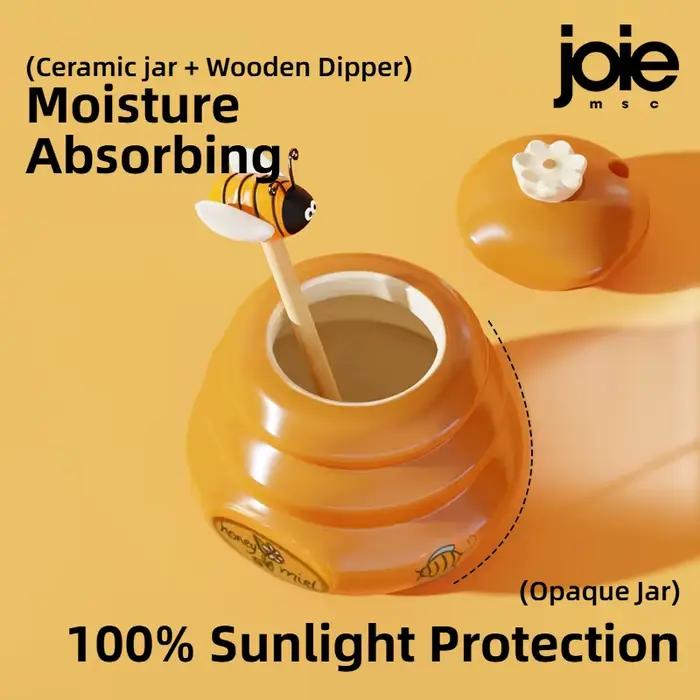 Joie pot de stockage de miel en céramique 150ml et pot de miel Dipper avec couvercle barre d'agitati