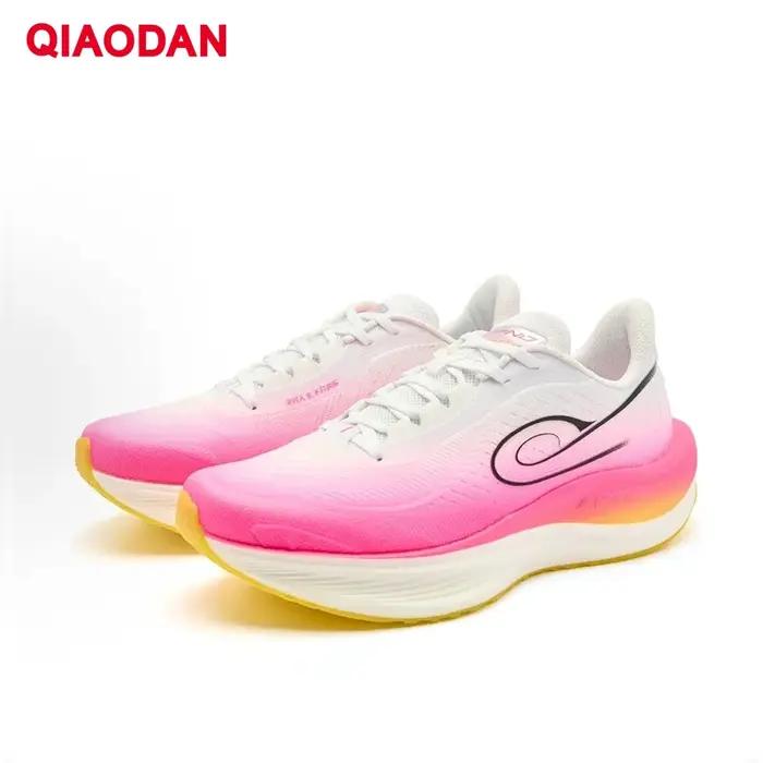 Chaussures de marathon QIAODAN WIND 3TR pour homme - Semelle épaisse absorbant les chocs et rebond