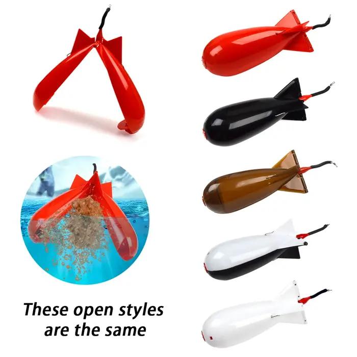 TOLU – mangeoire à fusée de pêche, grande et petite bombe Spod, flotteur, porte-appât, 2 tailles, fu
